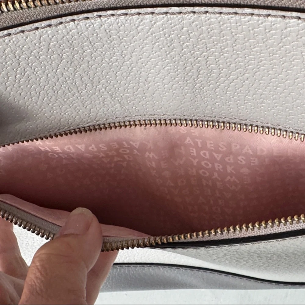 kate spade Two-Tone Gray and Dark Gray Leather Satchel - Picture 7 of 9